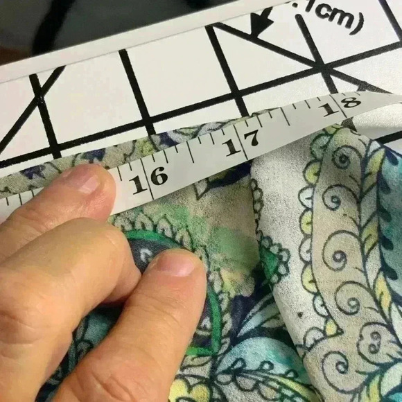 Chico’s Sheer Kimono Size 1 Sm/Md Paisley Design - Picture 5 of 10